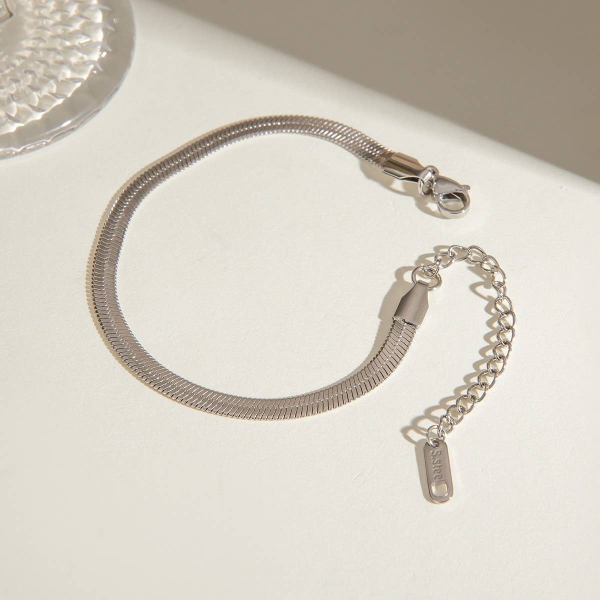 Stainless Steel Flat Snake Chain Bracelet/Necklace_CWAJE4873