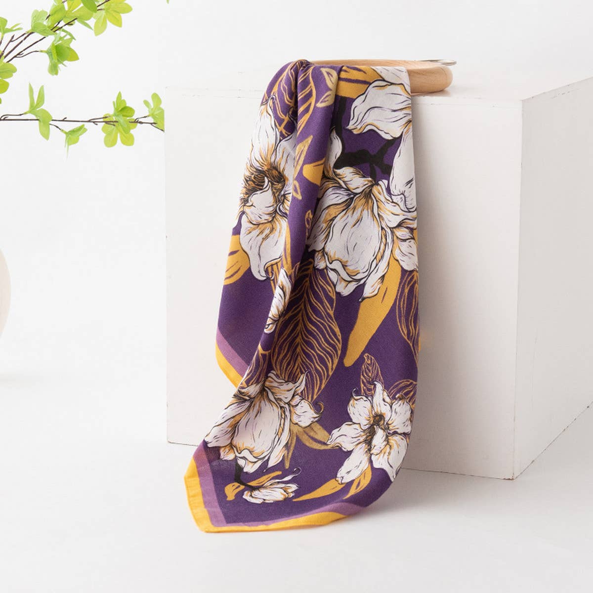 WILD SHIRT FLORAL PRINT SCARF