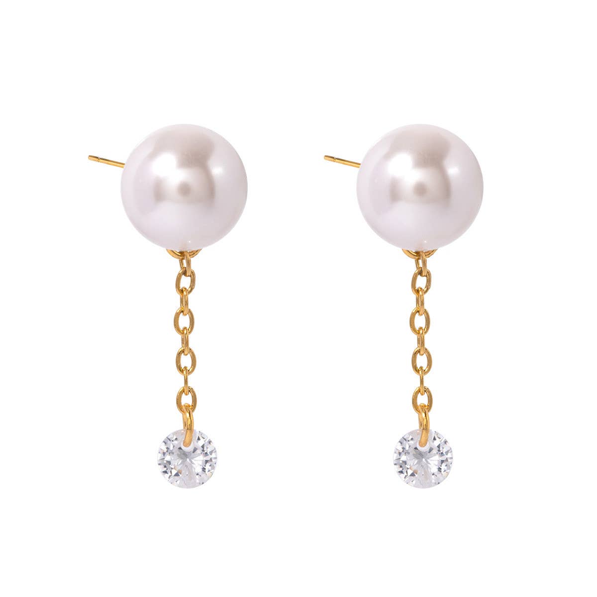 EXQUISITE PEARL ZIRCONIA 18K EARRINGS_CWAHA0906