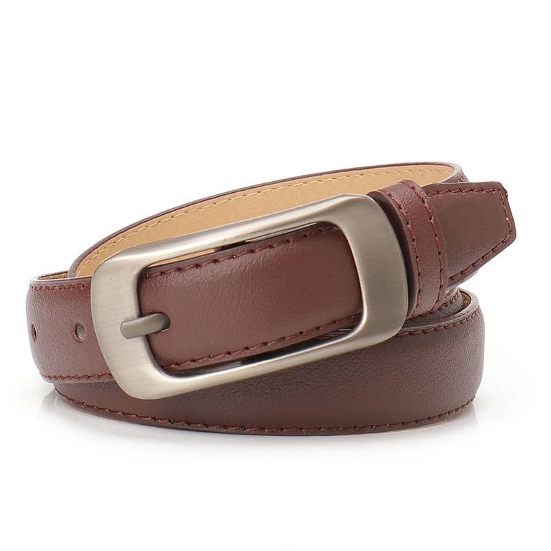 Simple casual versatile pin buckle women's belt
