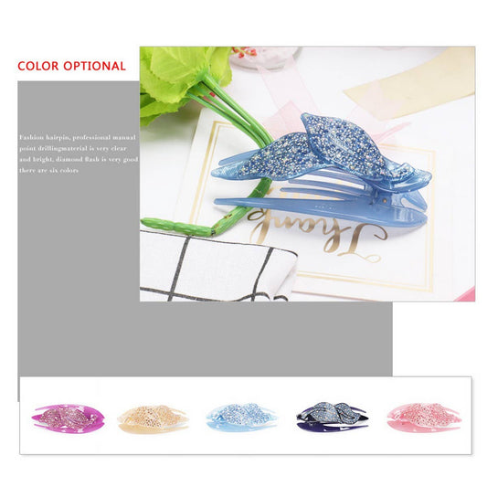 ACRYLIC TOP CLIP HEAD ORNAMENT RHINESTONE HAIRPIN_CWAHA4236