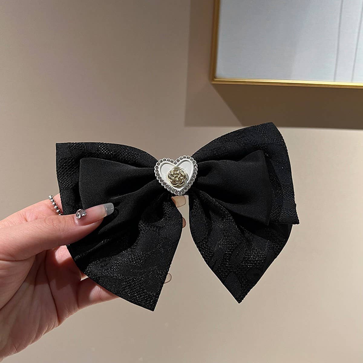 SPRING AND SUMMER HIGH-END LOVE BOW HAIRPINS_CWAHA1201