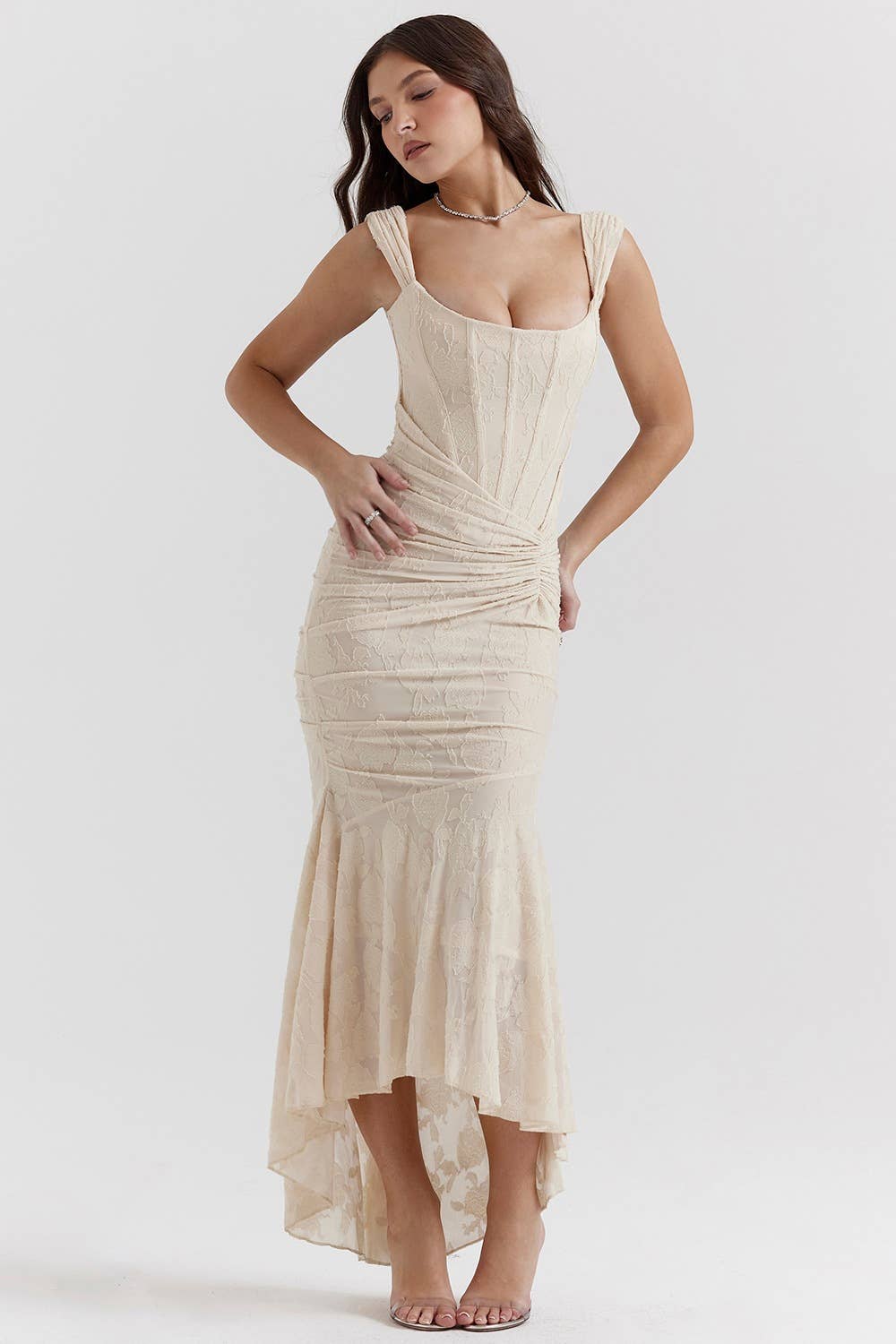 Fashion Sexy Backless Mermaid Strapless Dress