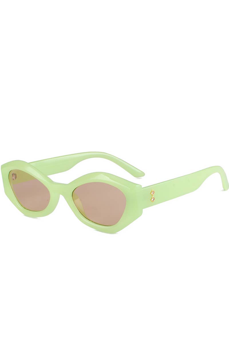 WIDE FRAME BEADS STUD DANDY SUNGLASSES