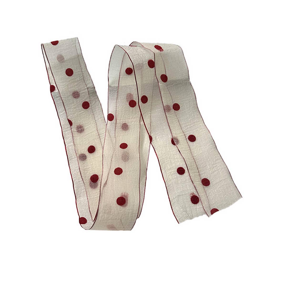 NEW POLKA DOT LACE SCARF HEADBAND