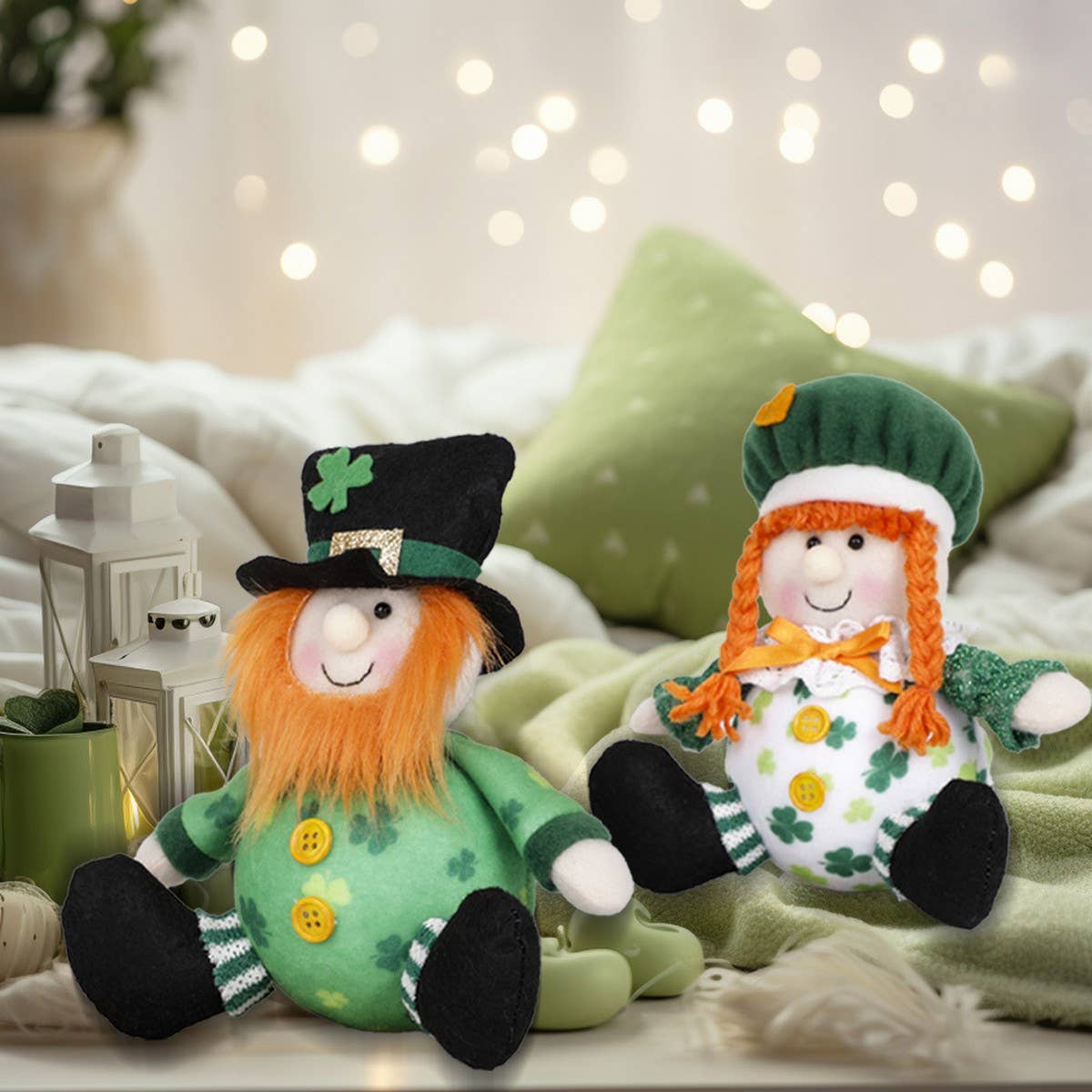 ST. PATRICK GREEN FIGURINE ORNAMENT PENDANT_CWMM3452