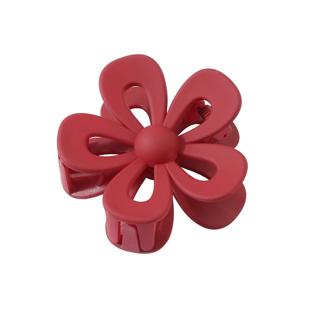Matte Acrylic Flower Hair Claw Clip for Women_CWAHA0404