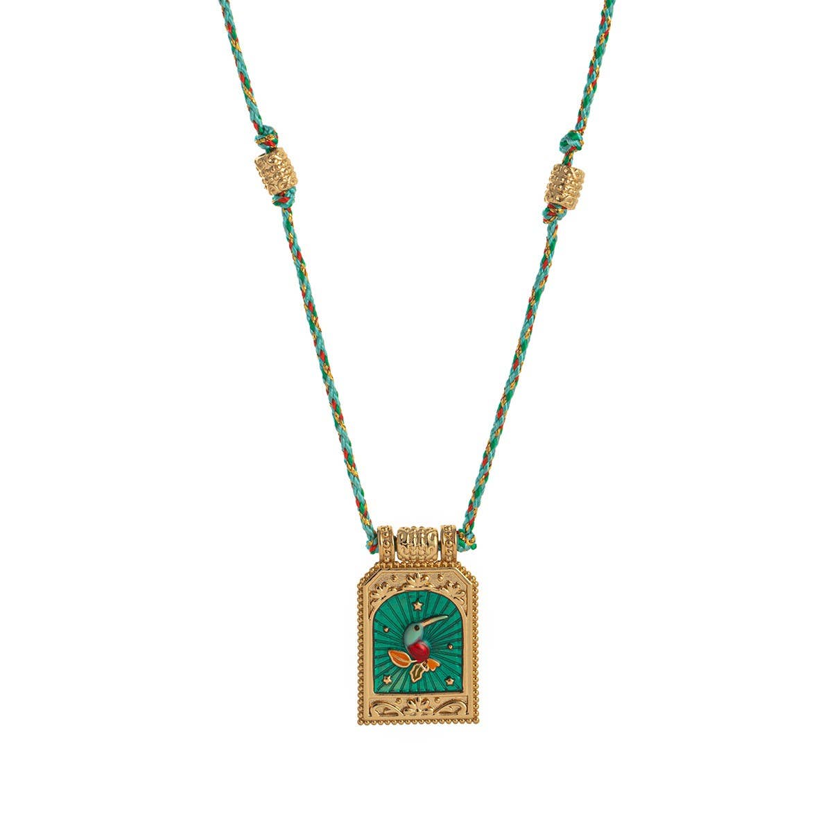 FASHIONABLE AND SIMPLE COLORFUL PENDANT NECKLACE_CWMM3915