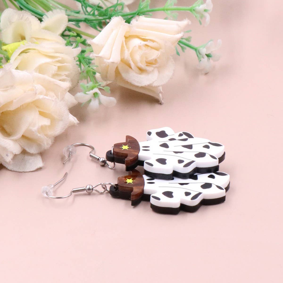 NEW HALLOWEEN VINTAGE ACRYLIC EARRINGS