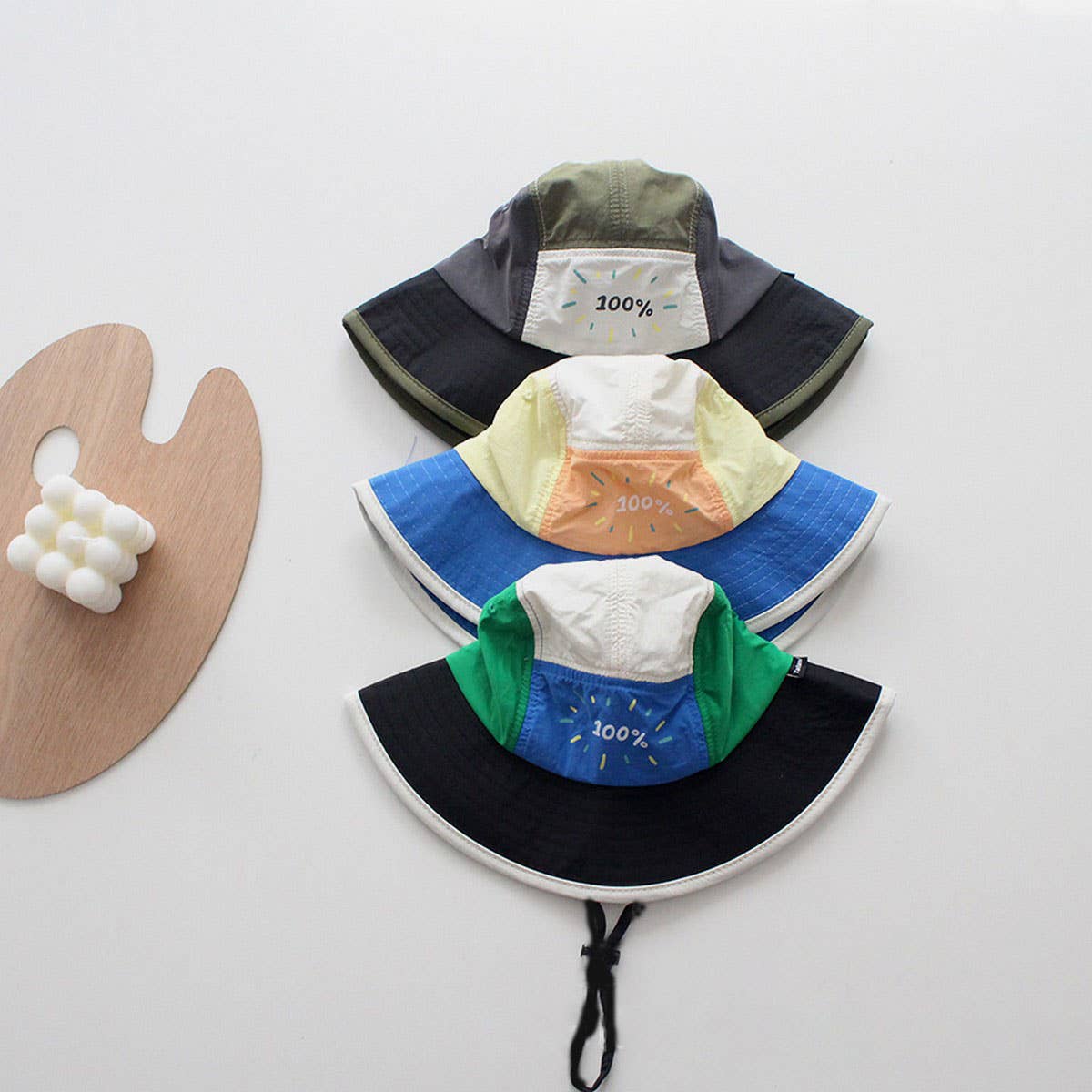 CHILDREN'S FASHION CONTRAST COLOR BUCKET HAT_CWAH2877