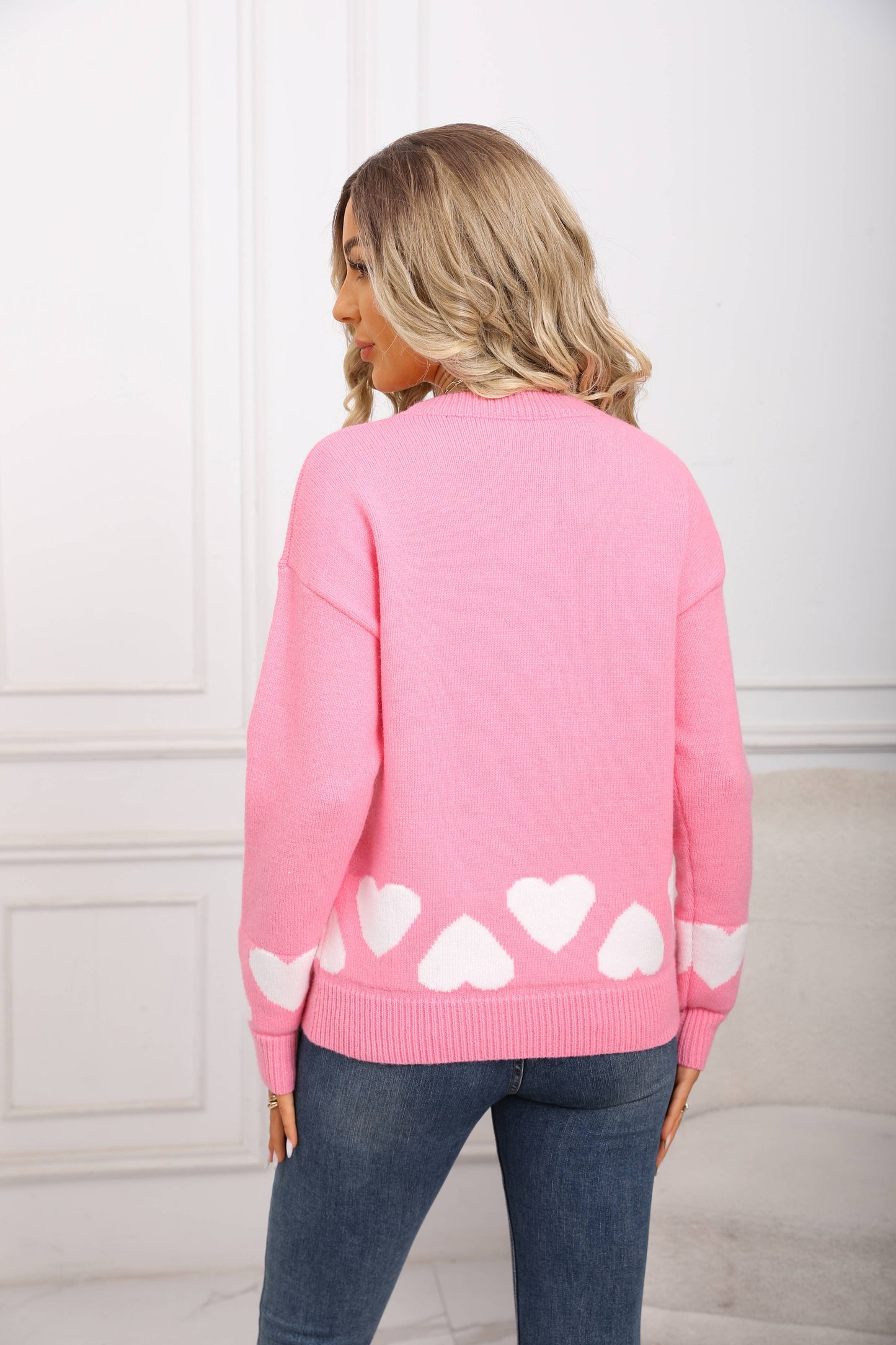 Feeling human love long sleeve in basic sweater