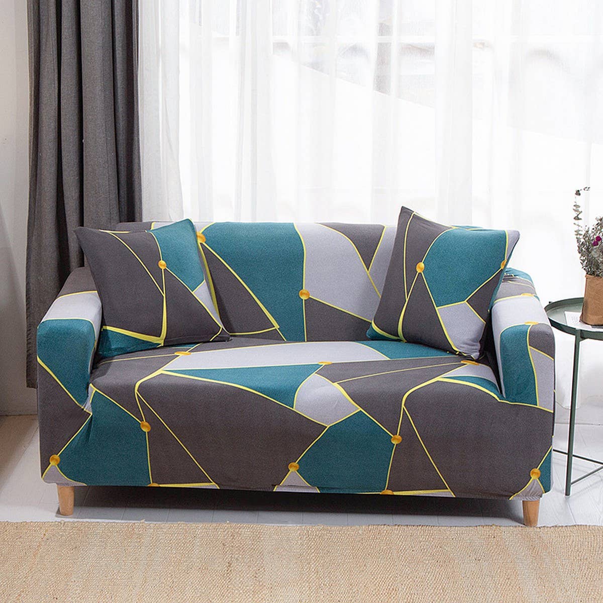 Stretch Sofa Cover, Full Wrap for All Seasons_CWMM8313