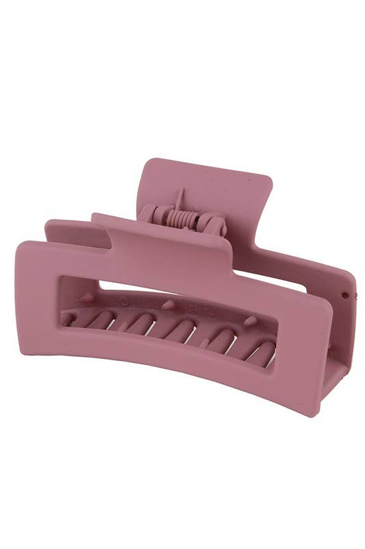 3.35" Minimalist Rectangle Hair Claw Clip_CWAHA0088