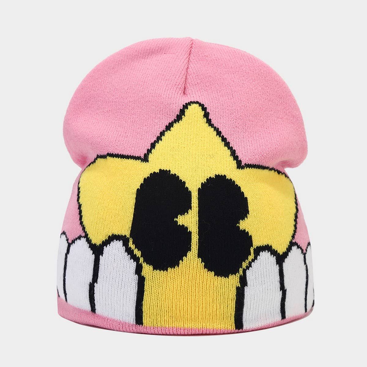 CUTE CARTOON PATTERN WINTER KNITTED HAT