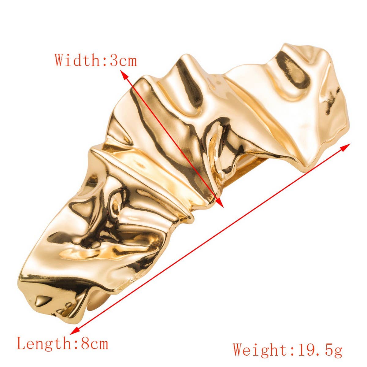 Minimalist Metal Spring Clip, Shell Shape Hairpin