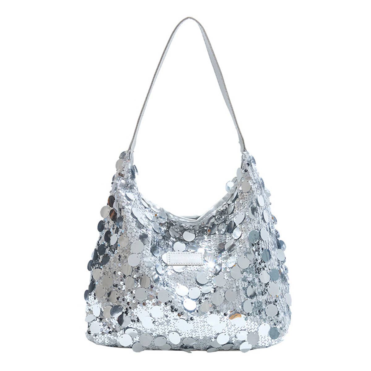 Fashionable sequined large-capacity handbag