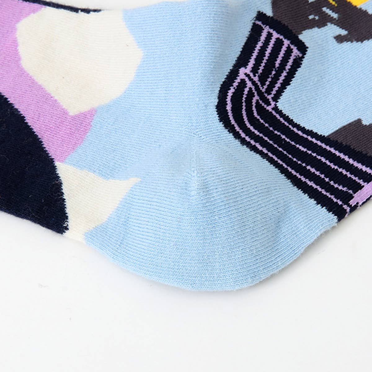 FUN SOCKS COLORFUL  PATTERNED ART SOCKS