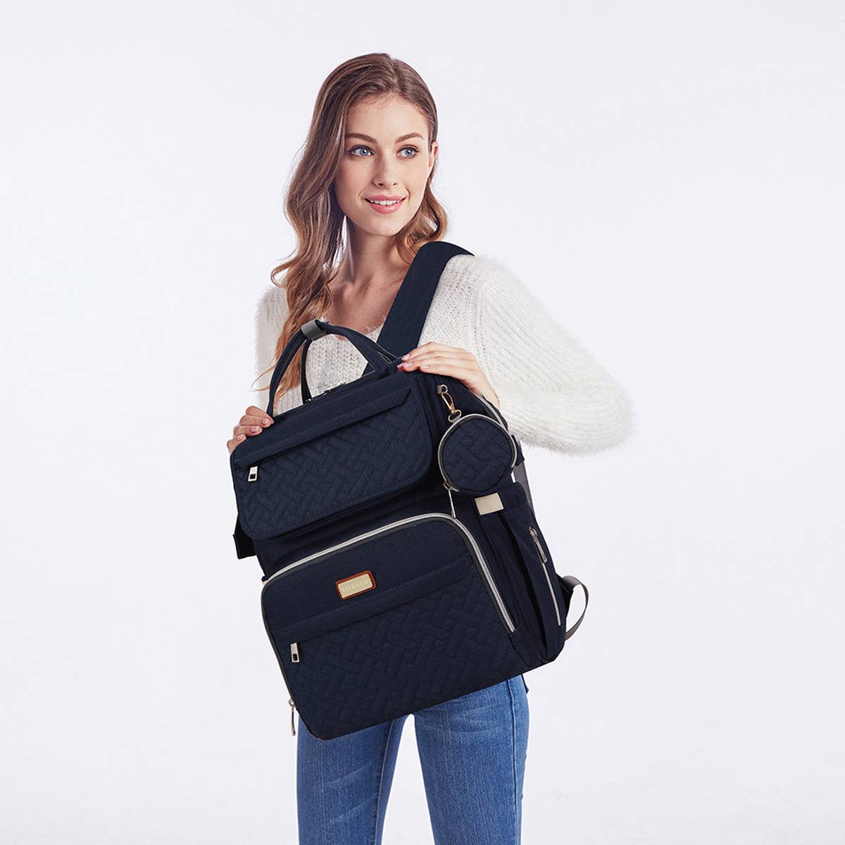 SIMPLE MULTIFUNCTIONAL MOTHER AND BABY BAG_CWAB2240