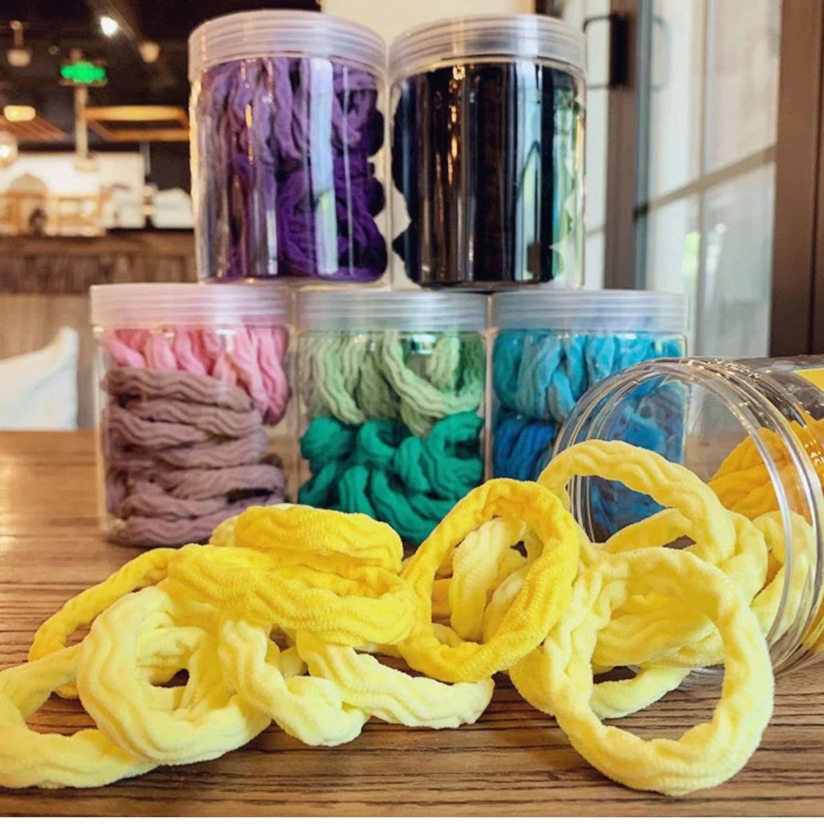 CWAHA07438_GRADIENT SPIRAL ELASTIC HAIR TIE FOR WOMEN