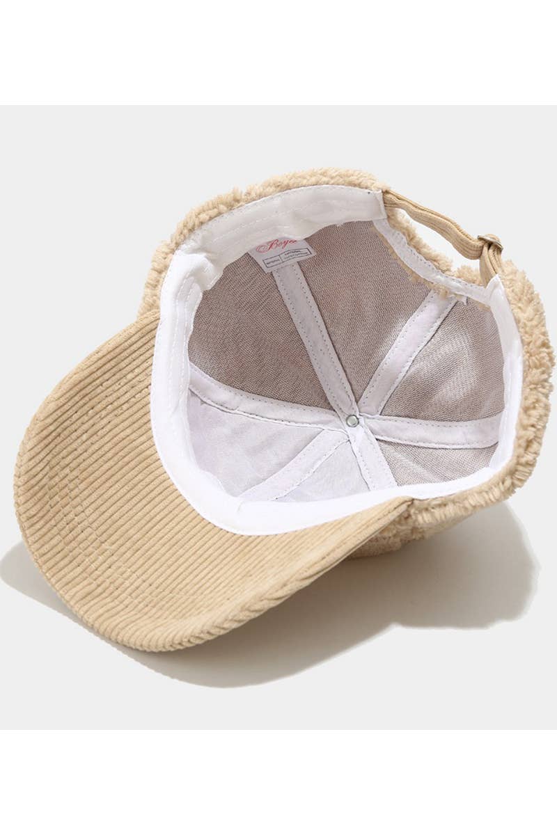 Lamb Wool Baseball Cap ? Winter Warm, Fashion CWAH0426