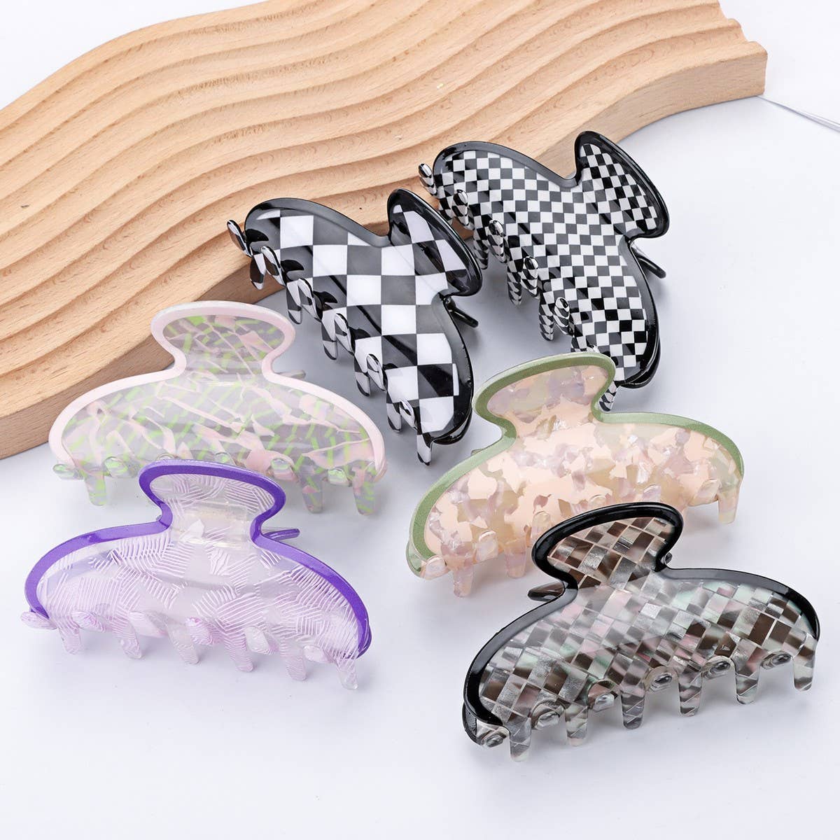 CWAHA1394_FASHION SWEET LARGE  HAIR CLAW CLIP