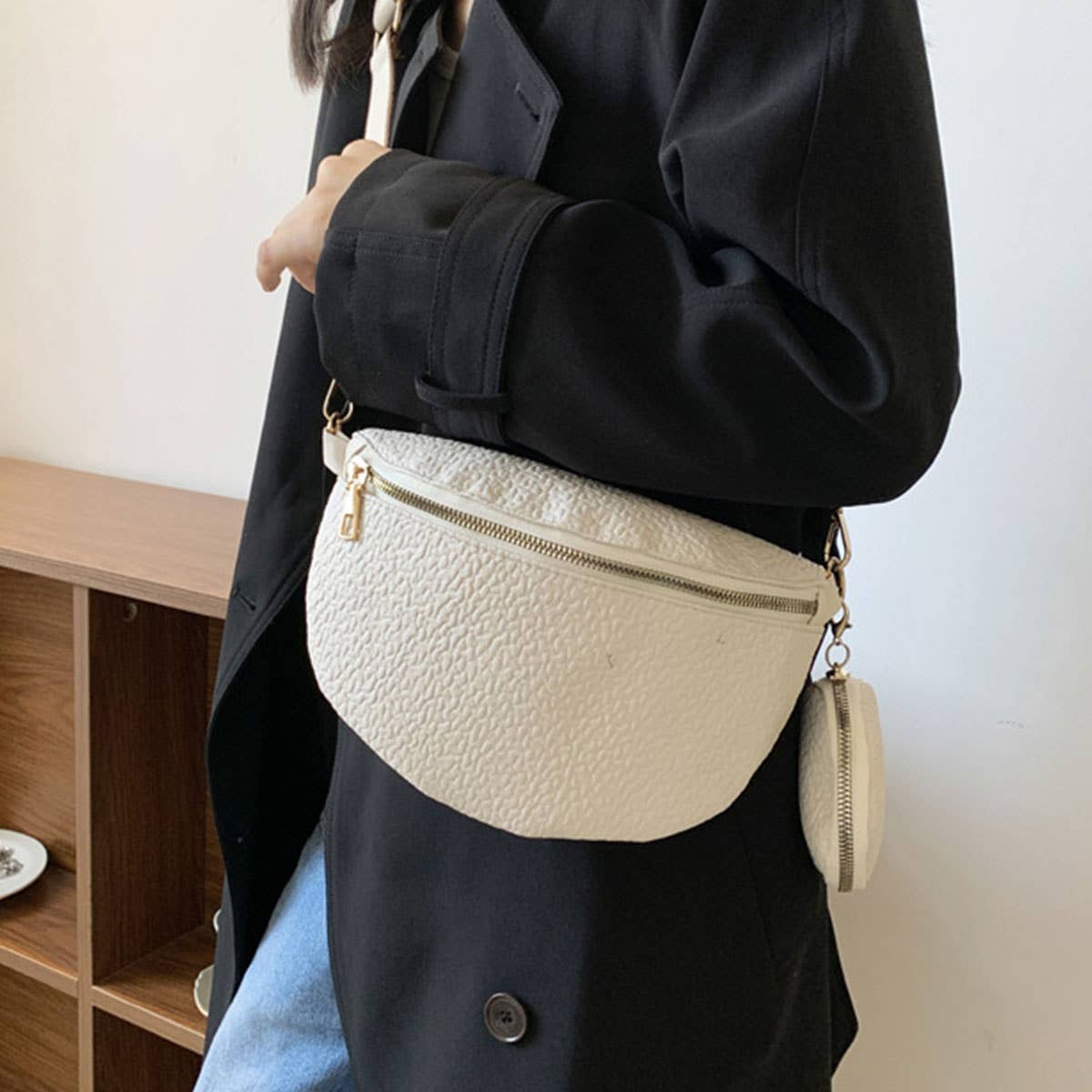 CASUAL,SIMPLE PURSE PENDANT FANNY BELT BAG_CWAB0949