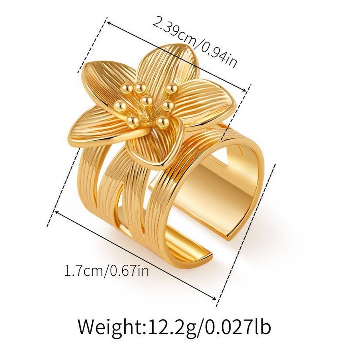 FASHIONABLE IRREGULAR BUTTERFLY COMBINED RING