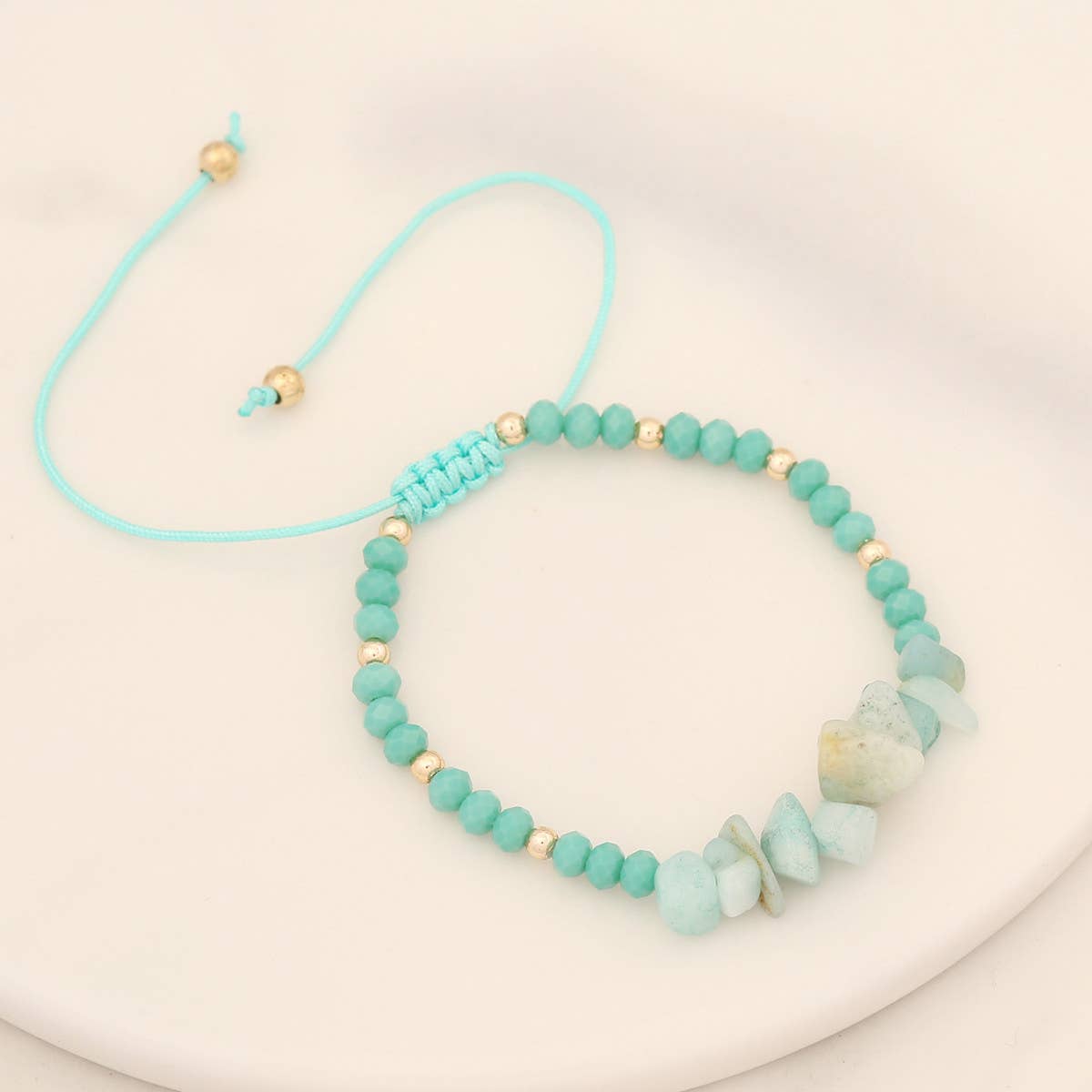 HAND-WOVEN NATURAL STONE BRACELET