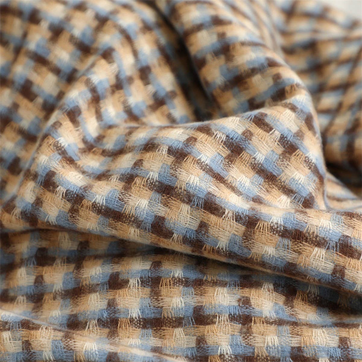NEW RETRO BRITISH PLAID WARM SCARF