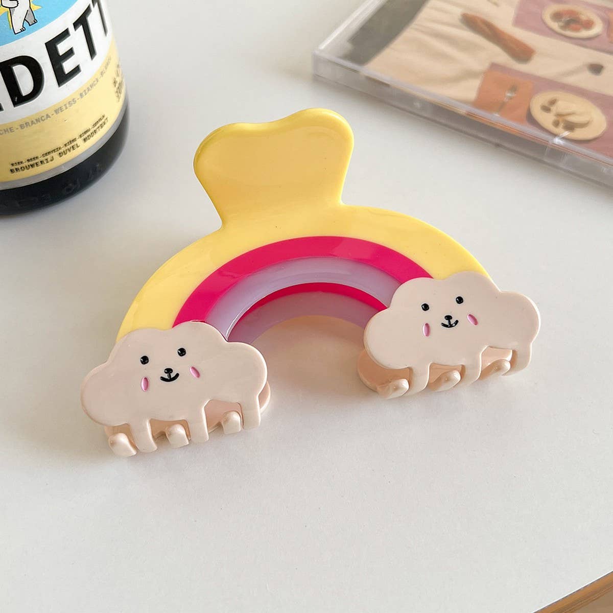 Rainbow Cloud Hair Claw,Colorful Acetate Back Clip_CWAHA6008