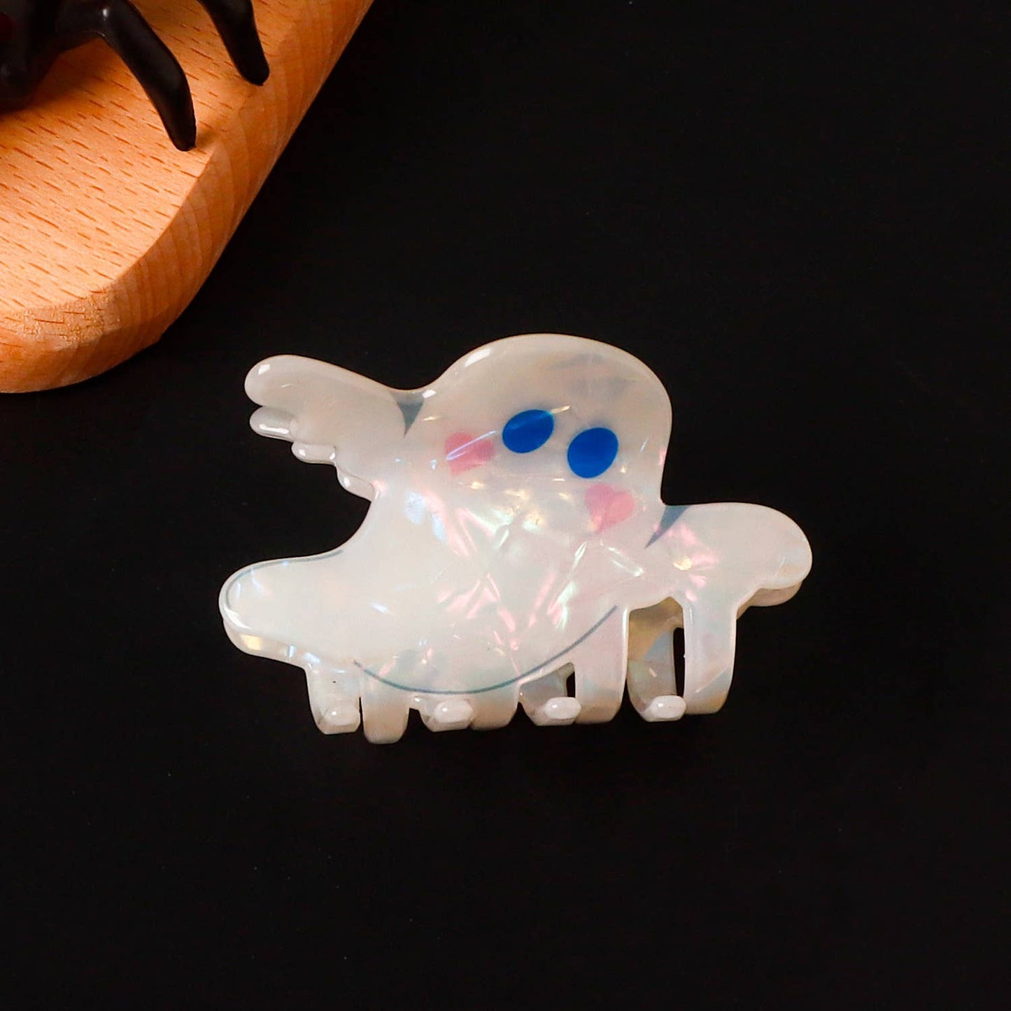 CUTE SPOOKY WHITE KID HAIR CLIP FOR HALLOWEEN