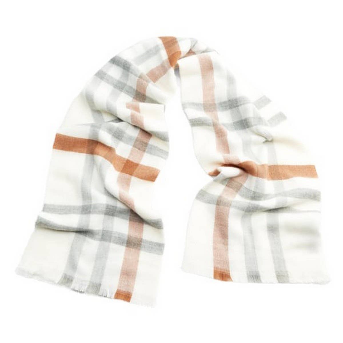 Soft Checkered Scarf ??Warm Winter for Students_CWASC2328