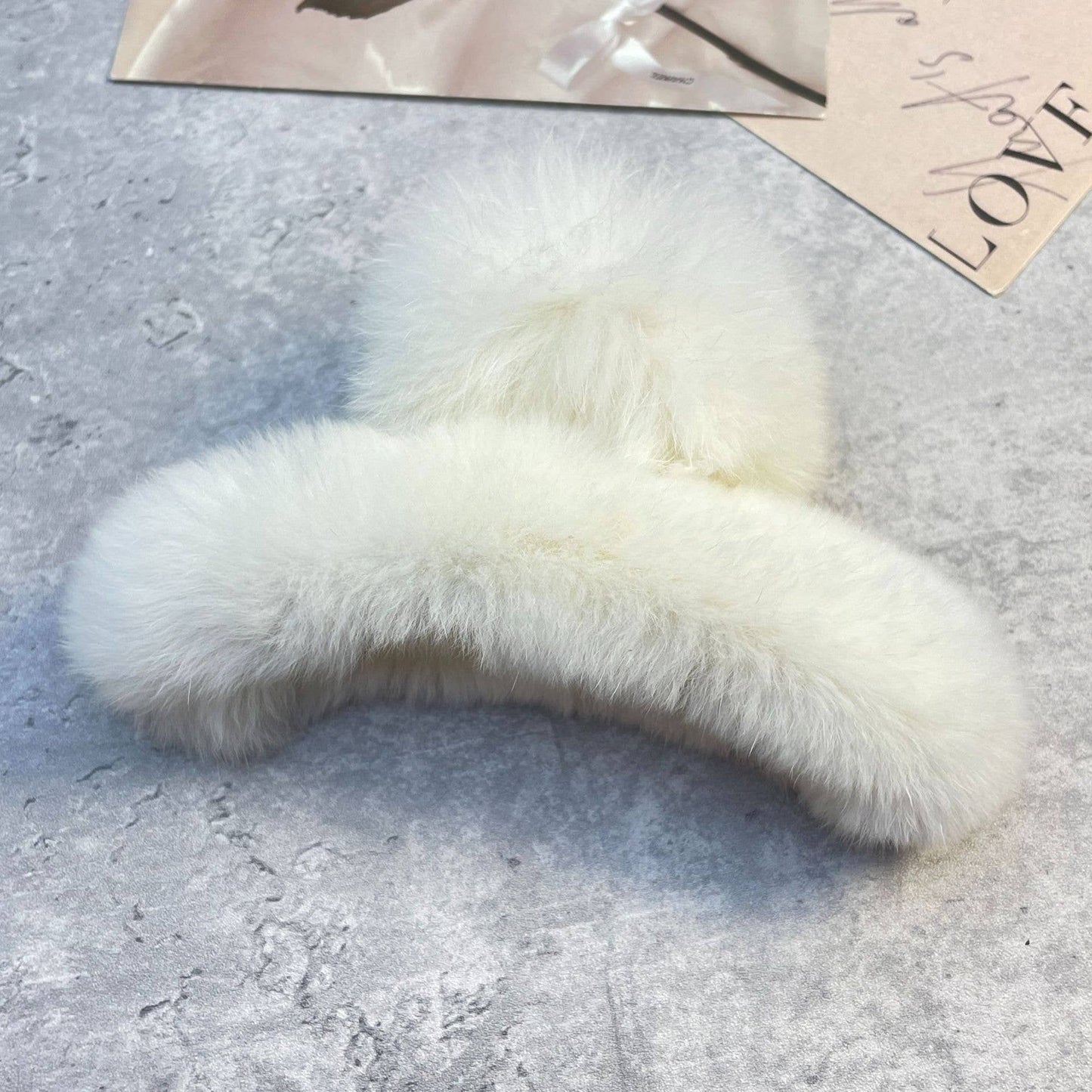 Rex Rabbit Fur Claws - Elegant Mixed Color Clips