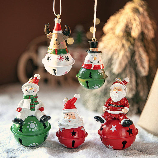 CWMM10396_CHRISTMAS PAINTED BELL SNOWMAN ORNAMENT DECOR