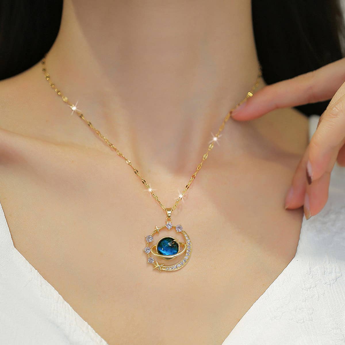 2024 NEW DREAM BLUE STARRY SKY NECKLACE_CWAJE2435