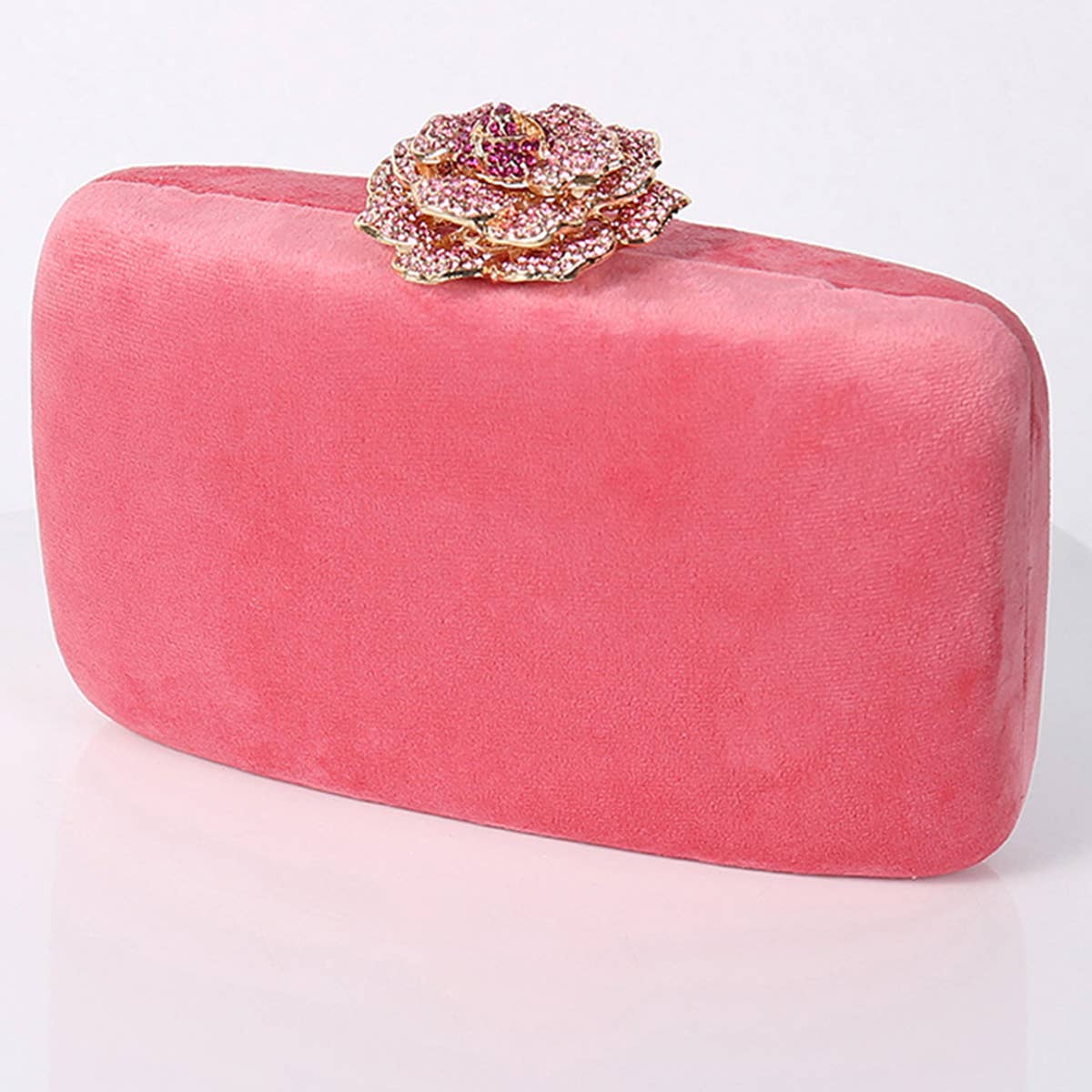 FASHION FLOWER DIAMOND SHOULDER BAG CLUTCH BAG_CWAB0601