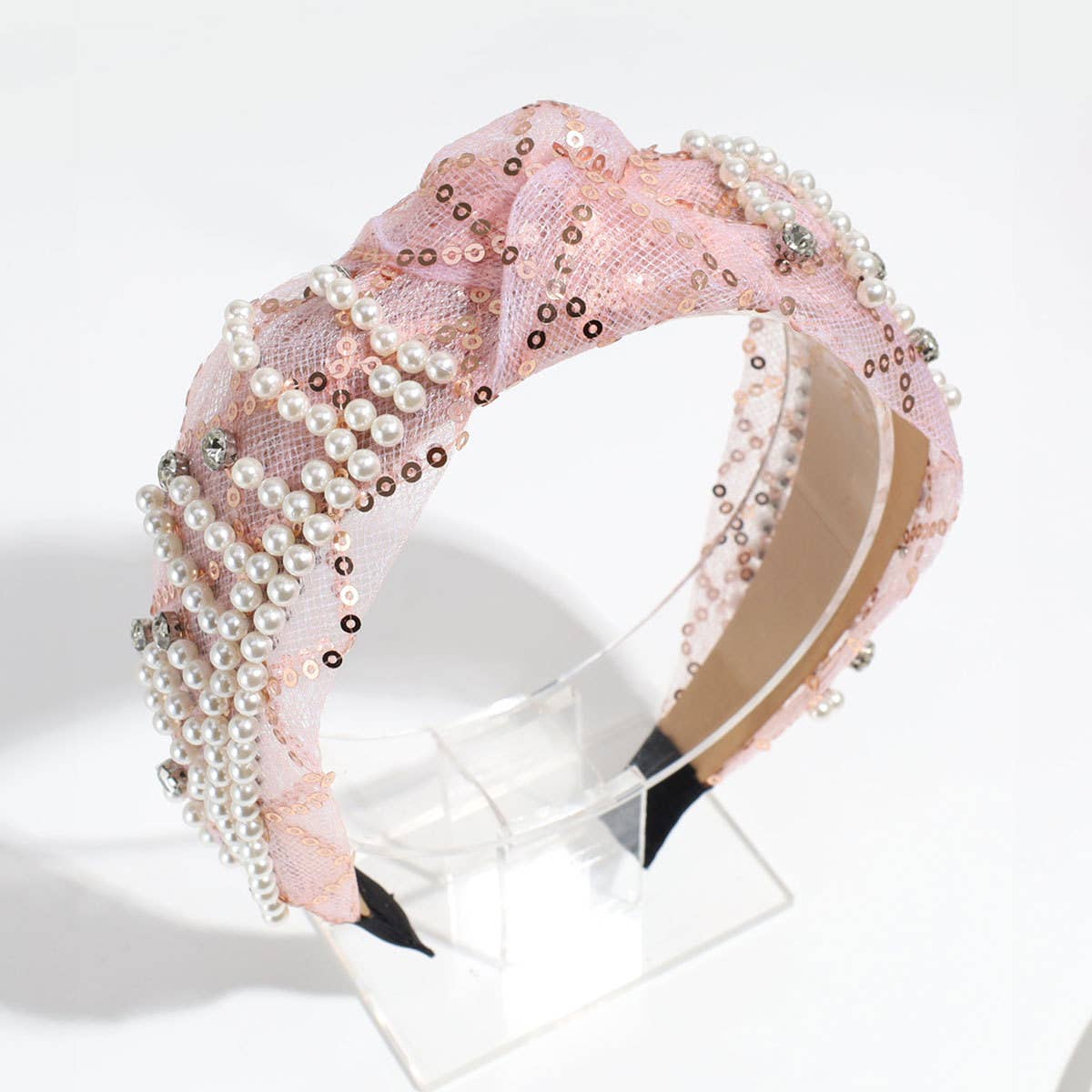 HIGH HEAD PRESSURE MESH KNOTTED HEADBAND