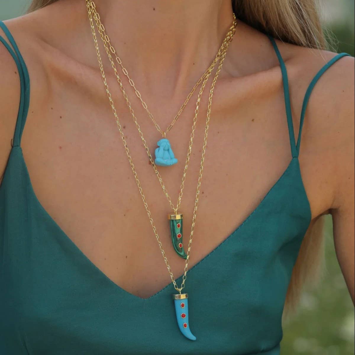 Colorful Chili Pearl Bead Necklace ? Retro Chic