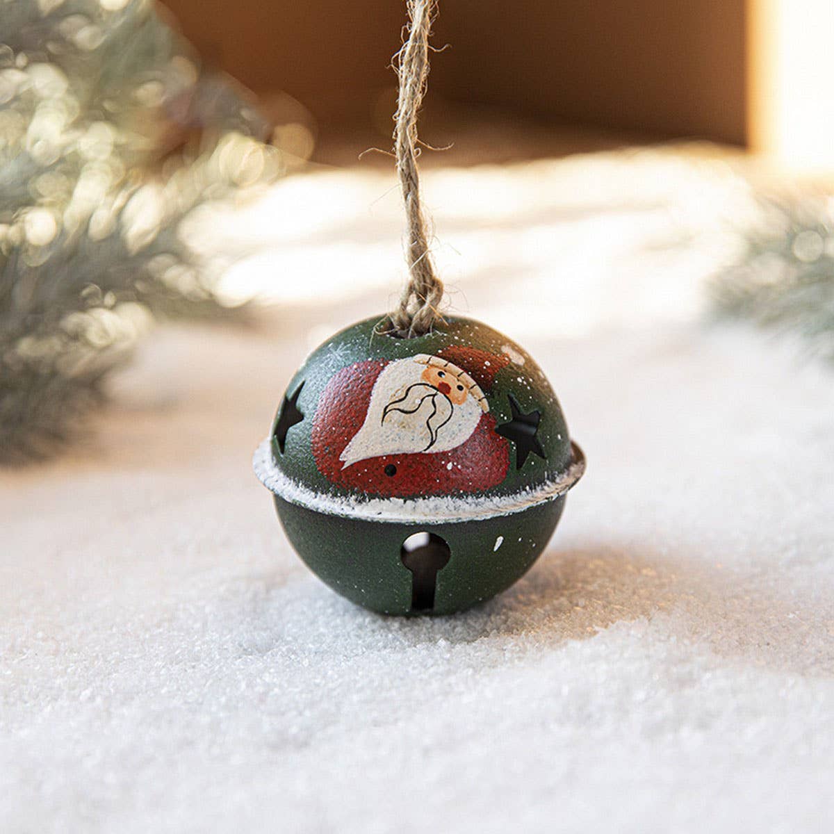 CWMM10396_CHRISTMAS PAINTED BELL SNOWMAN ORNAMENT DECOR