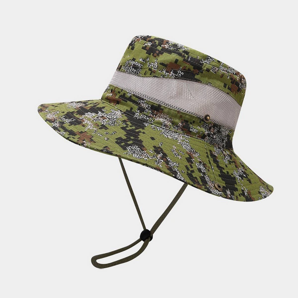 Camouflage Mesh Sun Hat for Hiking & Fishing_CWAH3838
