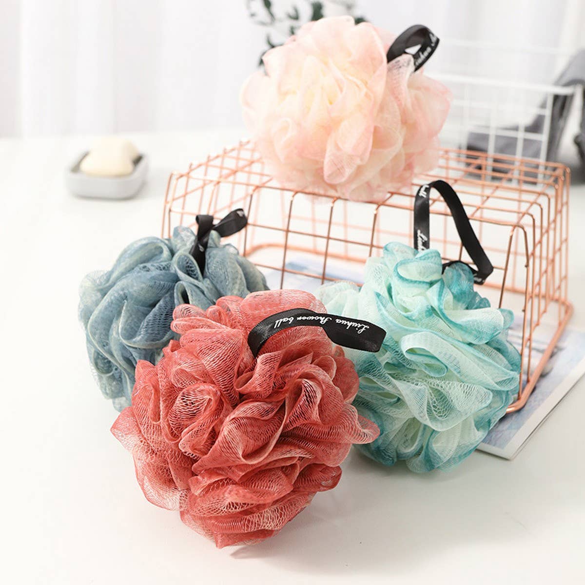 LARGE BATH POUF SUPER SOFT BATH POUF
