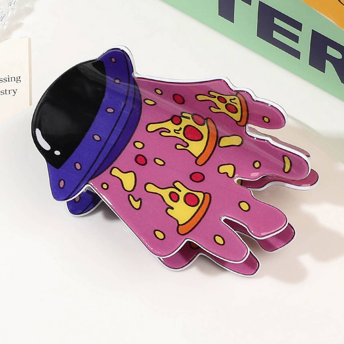 Halloween Alien Acrylic Hair Claw - Spooky Clip_CWAHA1633