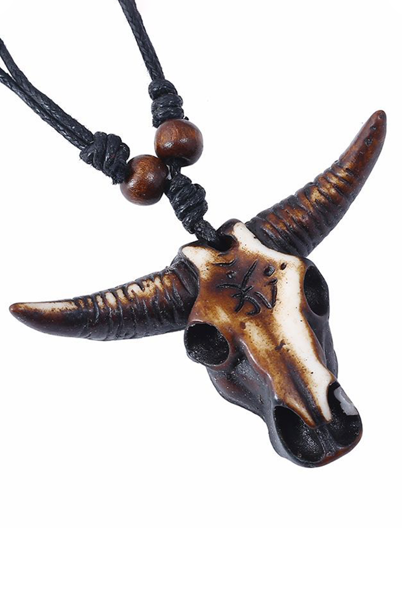 FASHION HIP-HOP PERSONALITY BULL HEAD NECKLACE_CWAJE0499