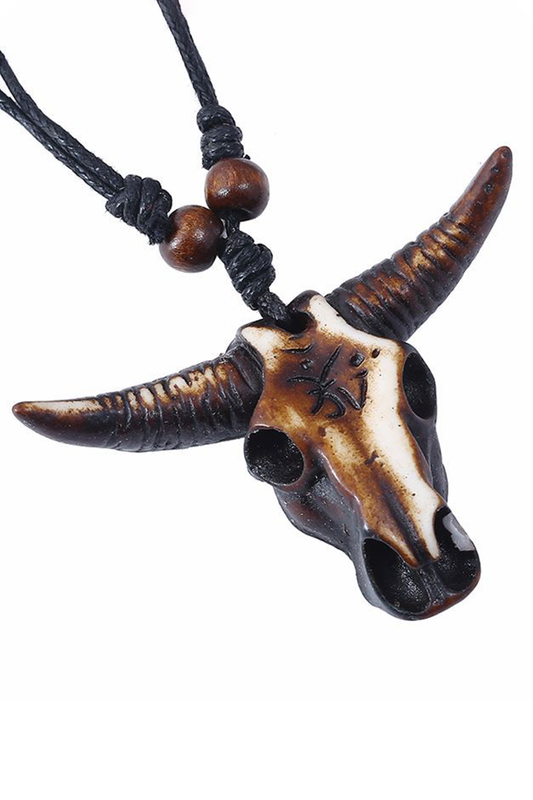 FASHION HIP-HOP PERSONALITY BULL HEAD NECKLACE_CWAJE0499