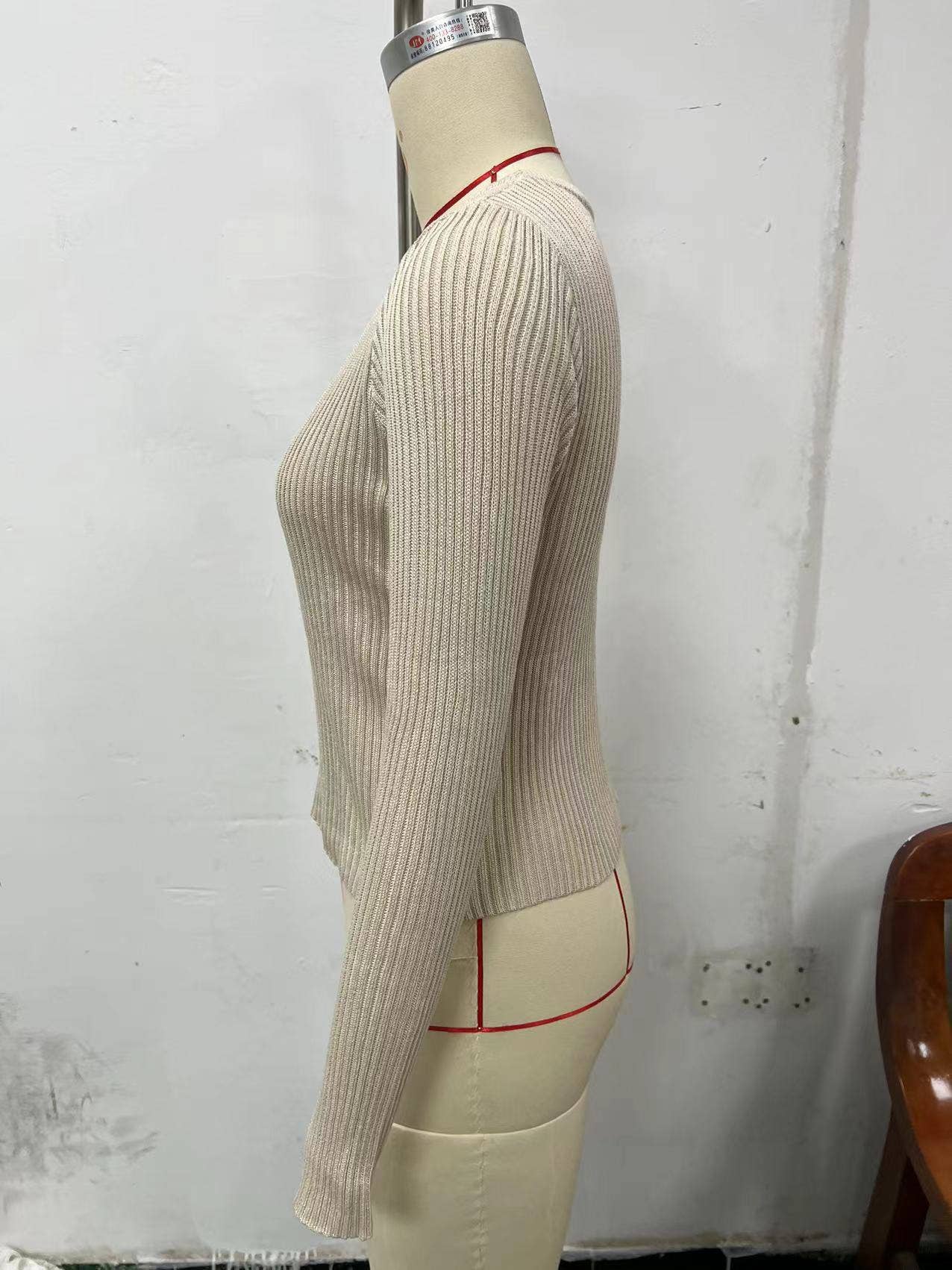 SINGLE-BREASTED CARDIGAN SOLID COLOR KNIT COAT