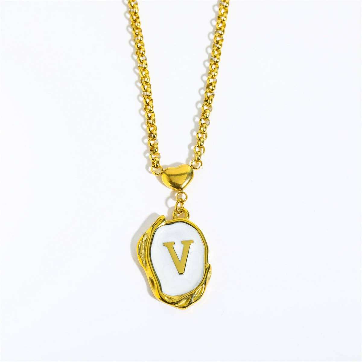 NEW 26 LETTERS OIL DROP THREE-DIMENSIONAL NECKLACE