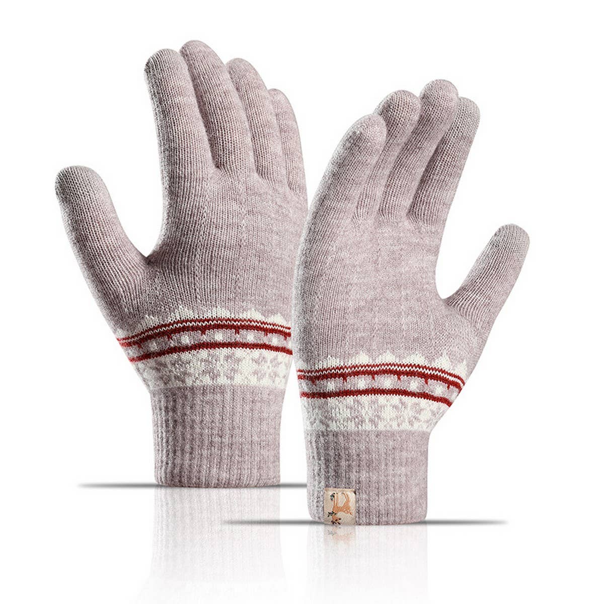 WINTER DOUBLE-LAYER FLEECE TOUCH SCREEN GLOVES
