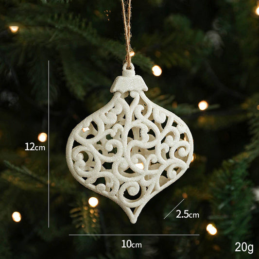 White Plastic Reindeer Star Holiday Decoration