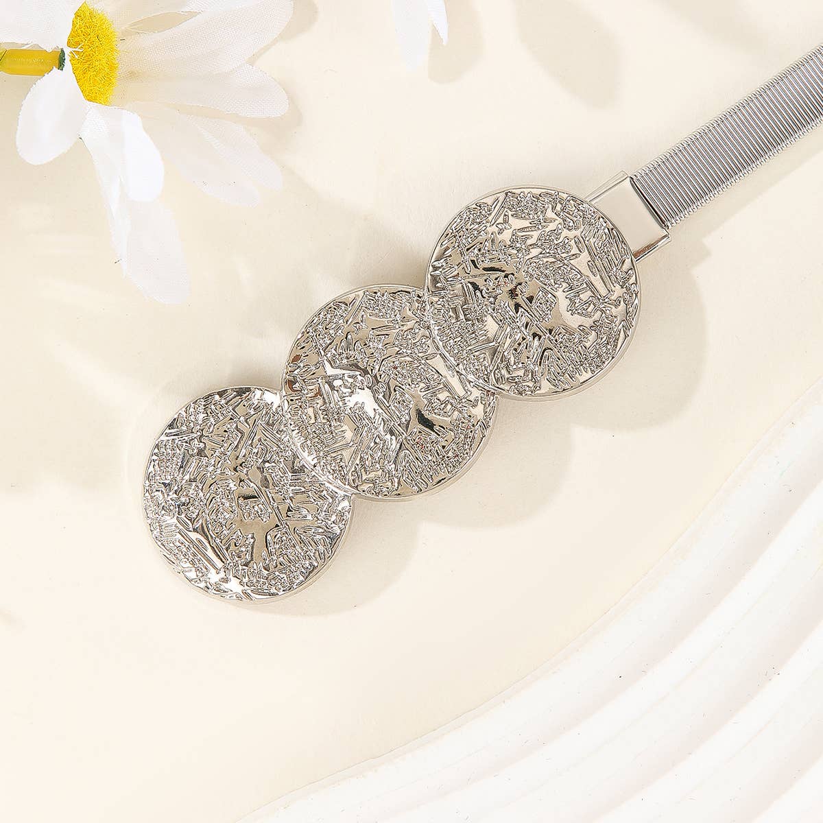 CWABE0967_FASHION ELASTIC WAIST CHAIN WAIST BELT