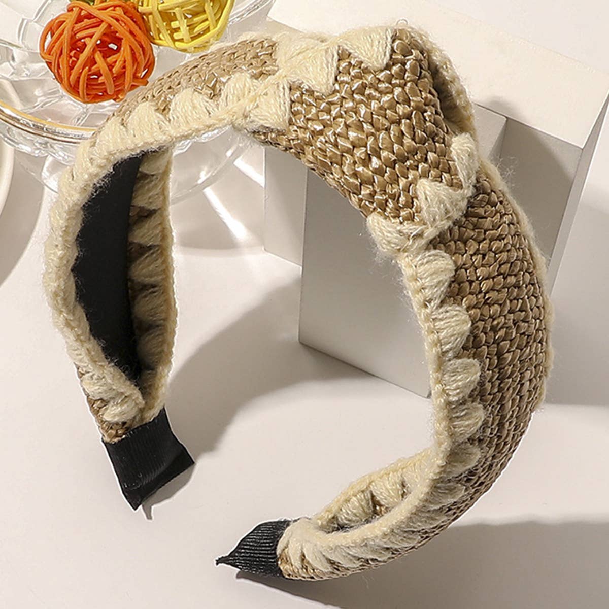 FASHION  WOVEN DECORATIVE HAIR HOOP_CWAHA0228